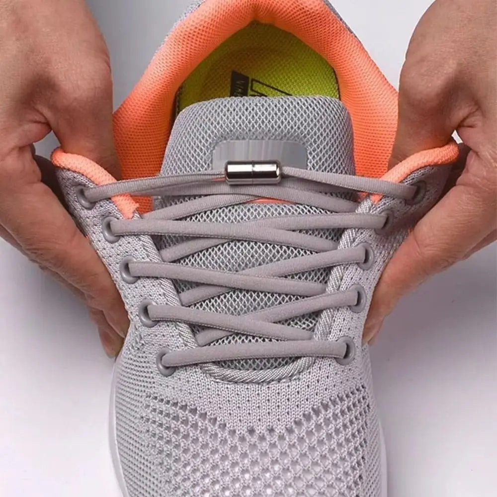 Elastic No-Tie Shoelaces with Metal Lock | One Size Fits All