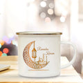 Ramadan Mubarak Enamel Mug – Eid Gift for Family