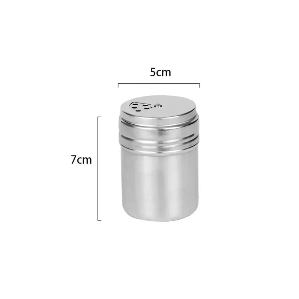 Stainless Steel Spice Shaker Jar | Rotating Lid – 3 Sizes