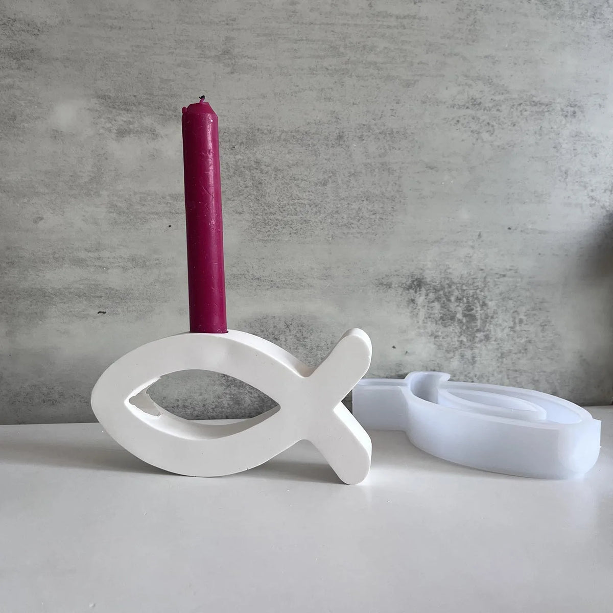 Fish Shape 3D Silicone Mold – DIY Candle, Resin & Plaster