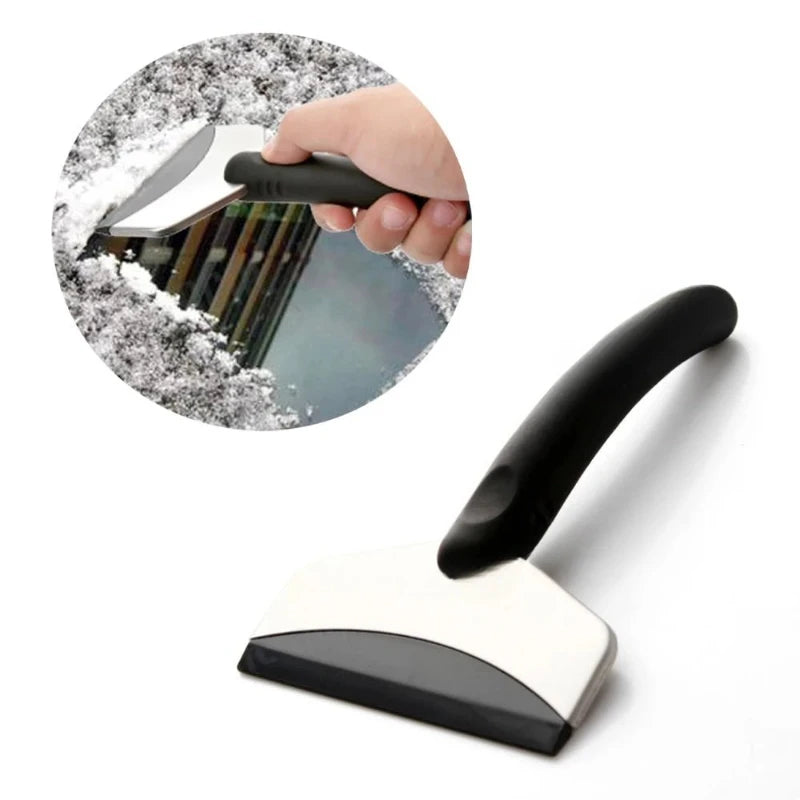 Stainless Steel Long Handle Car Snow Scraper & Ice Shovel