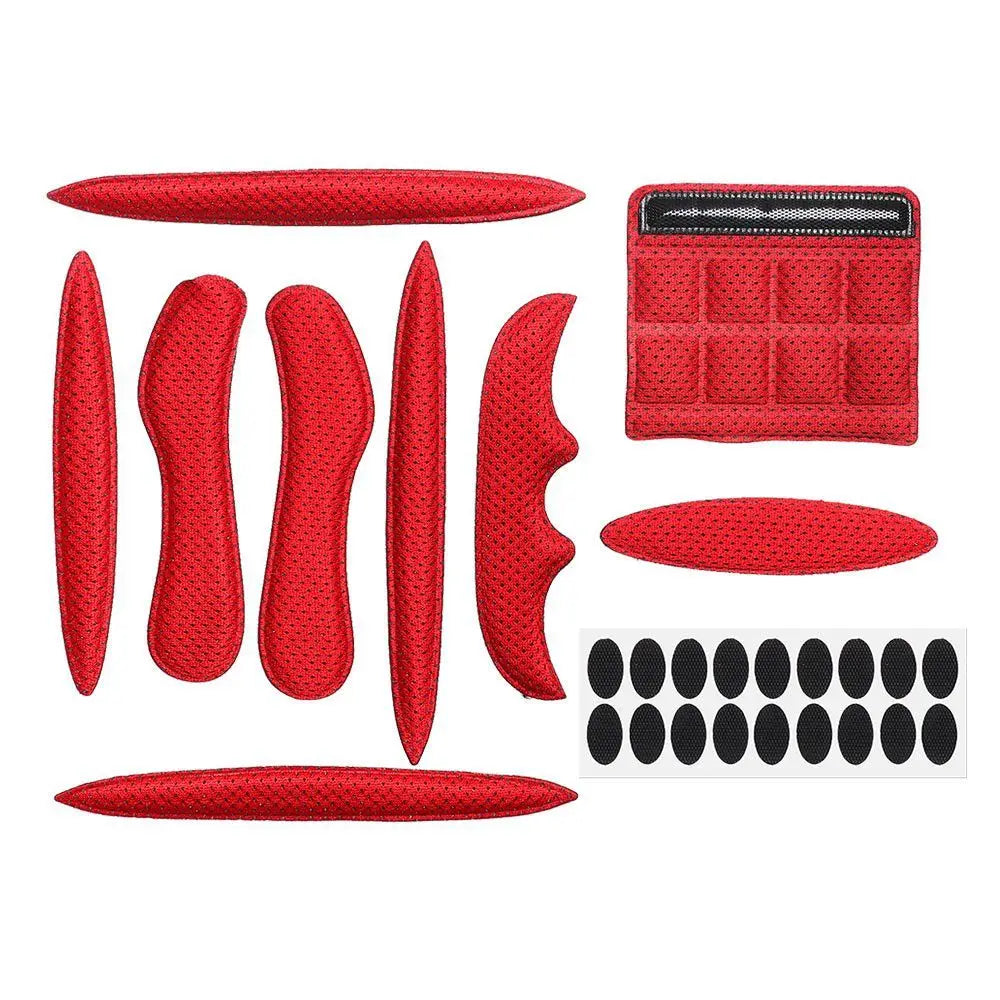 27-Piece Helmet Padding Kit – Universal Foam Replacement Pads