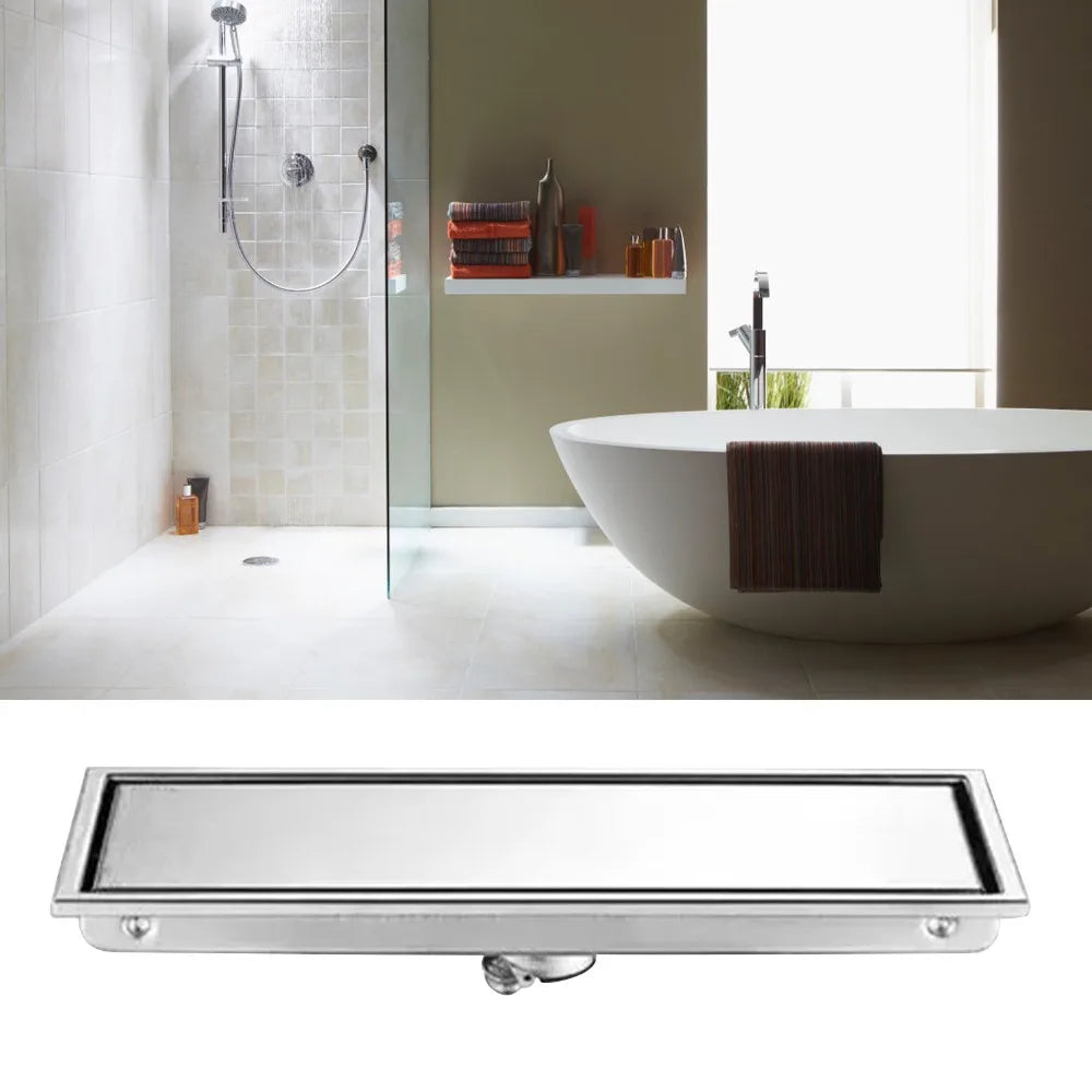 SUS304 Linear Floor Drain – Tile Insert Shower Grille