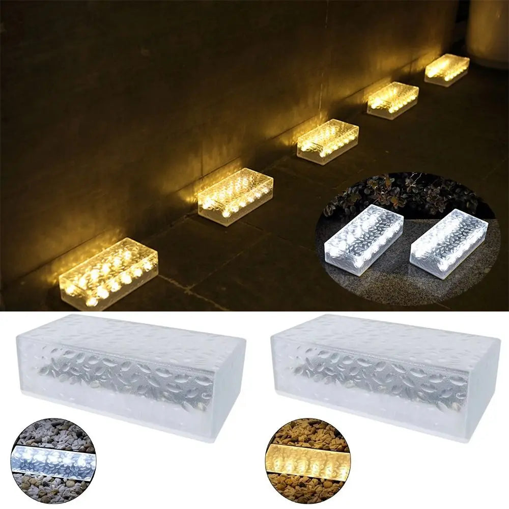 Solar Brick LED Paver Light – Waterproof Outdoor Landscape