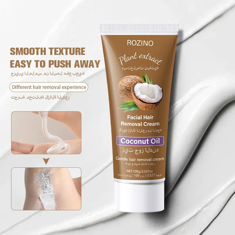 Coconut Oil Hair Removal Cream – Gentle 5-Min Formula