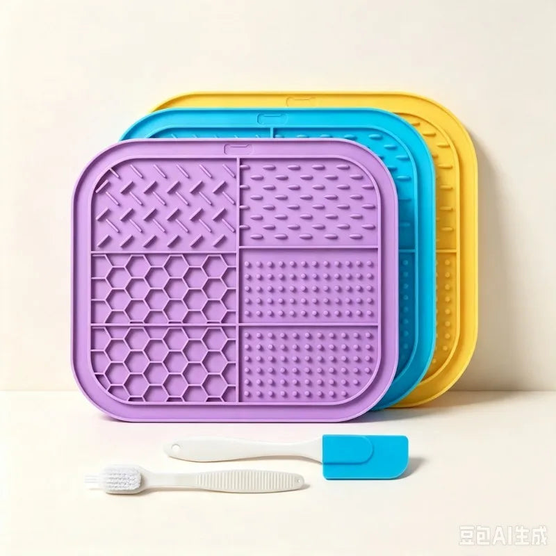 Pet Lick Mat for Dogs & Cats – Anti-Slip Slow Feeder Pad