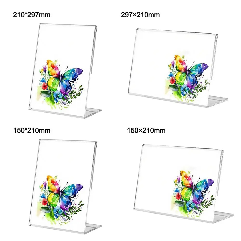 A4/A5 Clear Acrylic L-Type Table Sign & Menu Display Stand