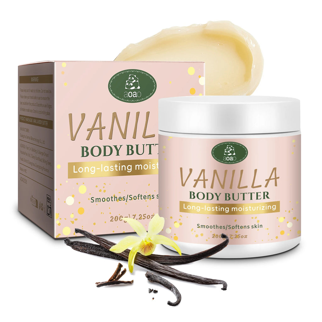 Vanilla Body Butter – Coconut & Shea Oil Deep Moisturizer