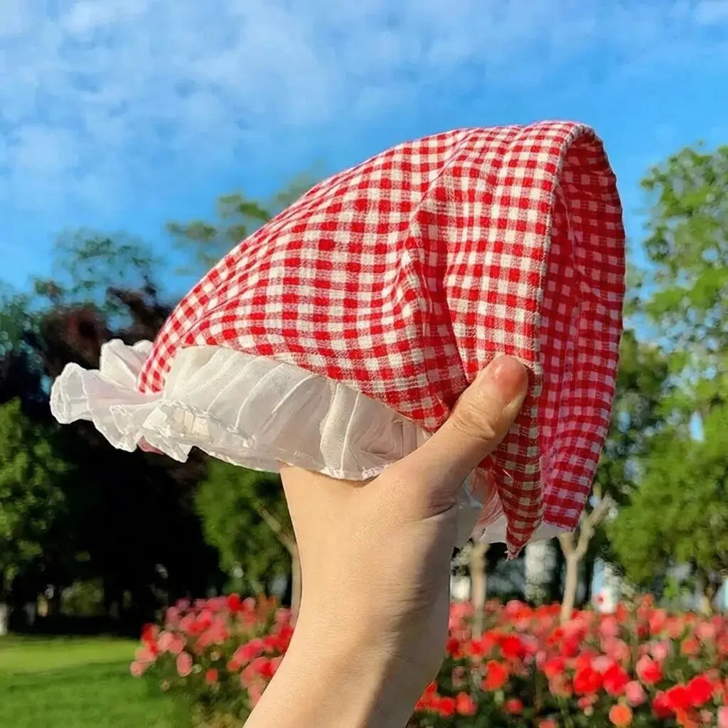 Lace Triangle Scarf Headband & Headwrap – Pastoral Style