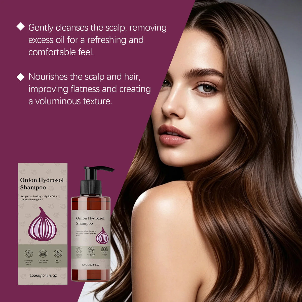 Onion Shampoo Scalp Nourishing Fuller Thicker Hair 300ml