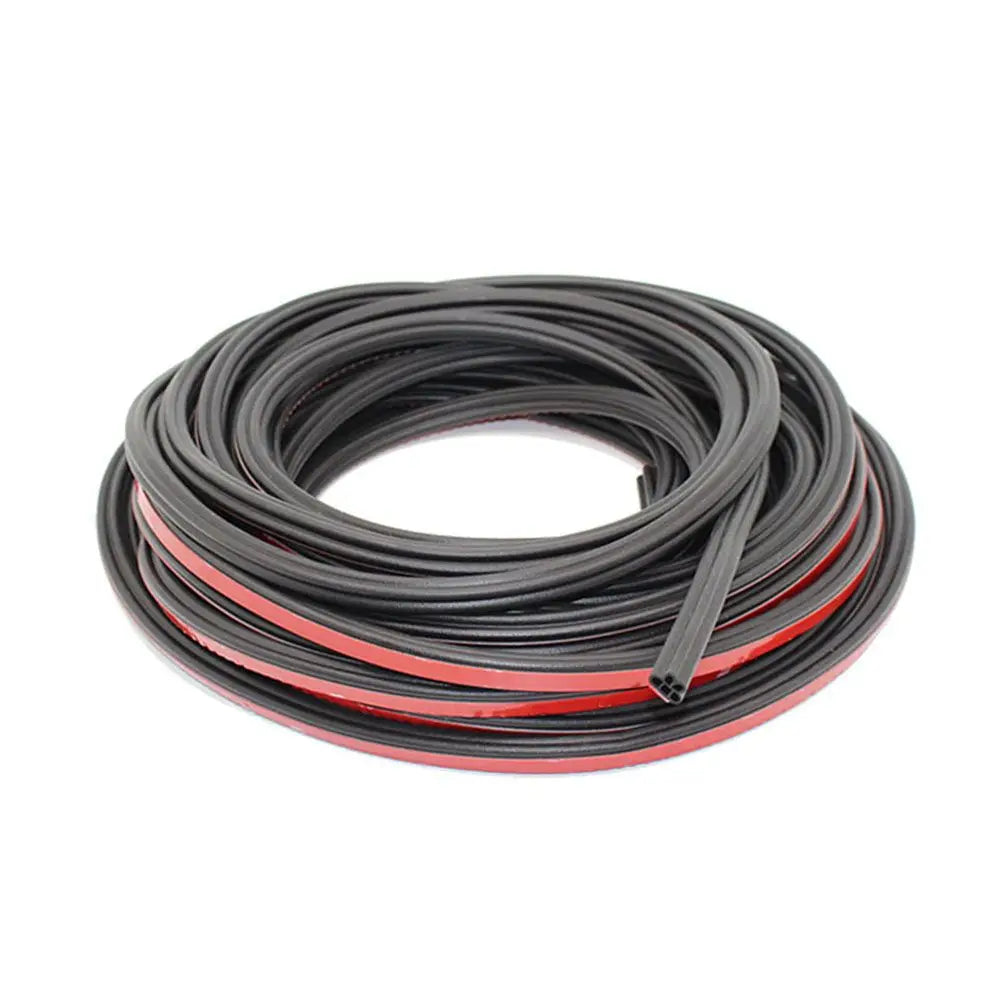 10m Silicone Car Door Seal Strip Weatherstrip Double Layer