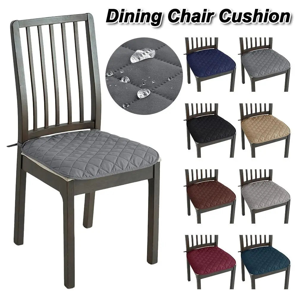 Diamond Quilted Tie-On Chair Seat Cushion 45x45cm