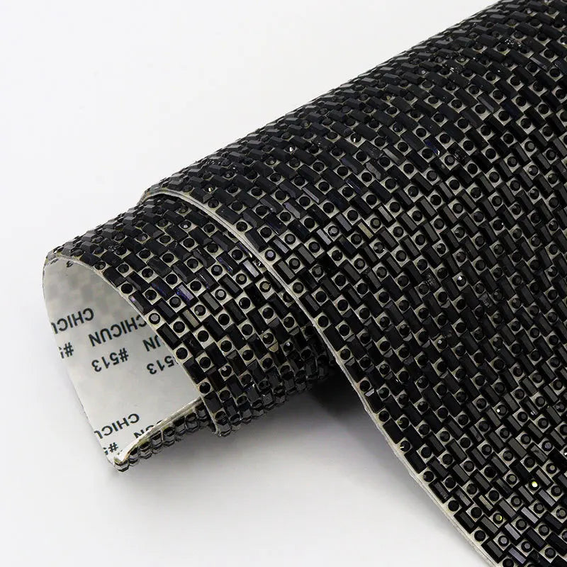 Self-Adhesive Rhinestone Sticker Sheet 24×40cm – DIY Gem Appliqué