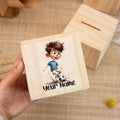 Personalized Soccer Wooden Money Box – Football 2026 Gift