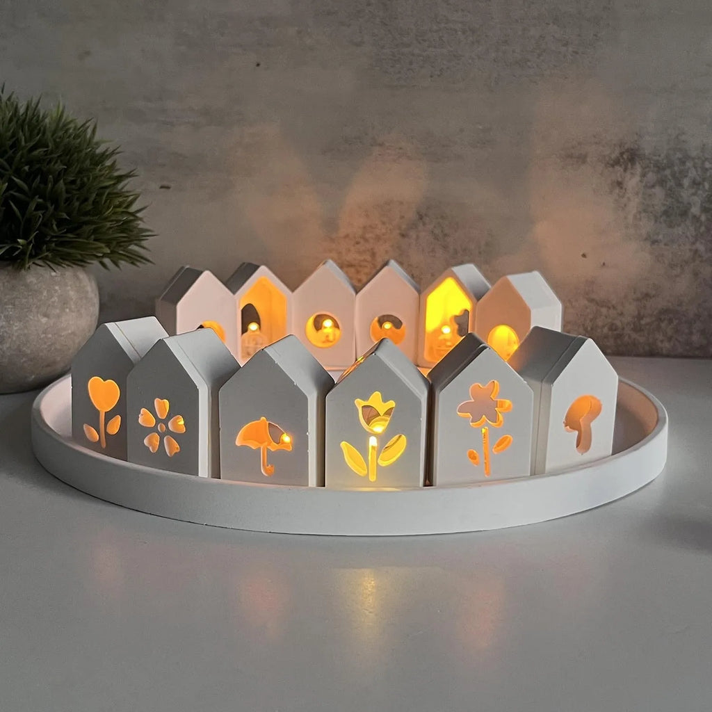 3D Hollow House Silicone Mold – DIY Plaster & Resin Craft