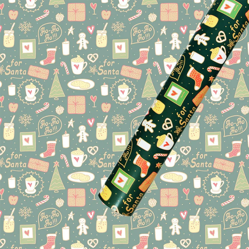 Christmas Wrapping Paper – Snowflake, Tree & Ornament Prints