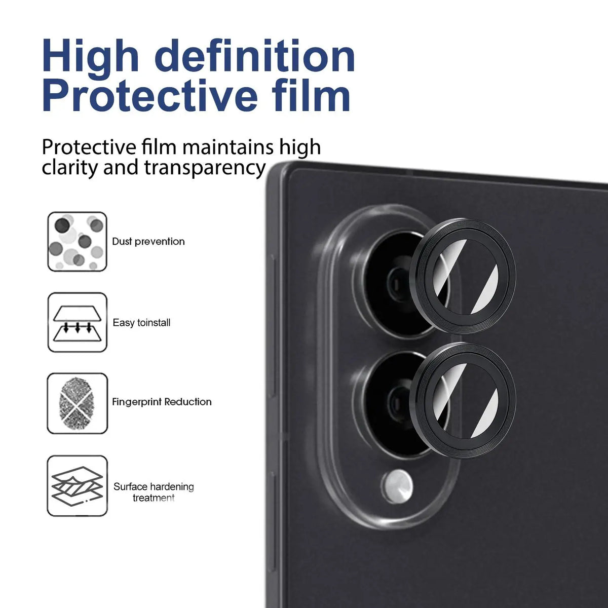 Tempered Glass Camera Lens Protector – Samsung Galaxy Z Flip 8