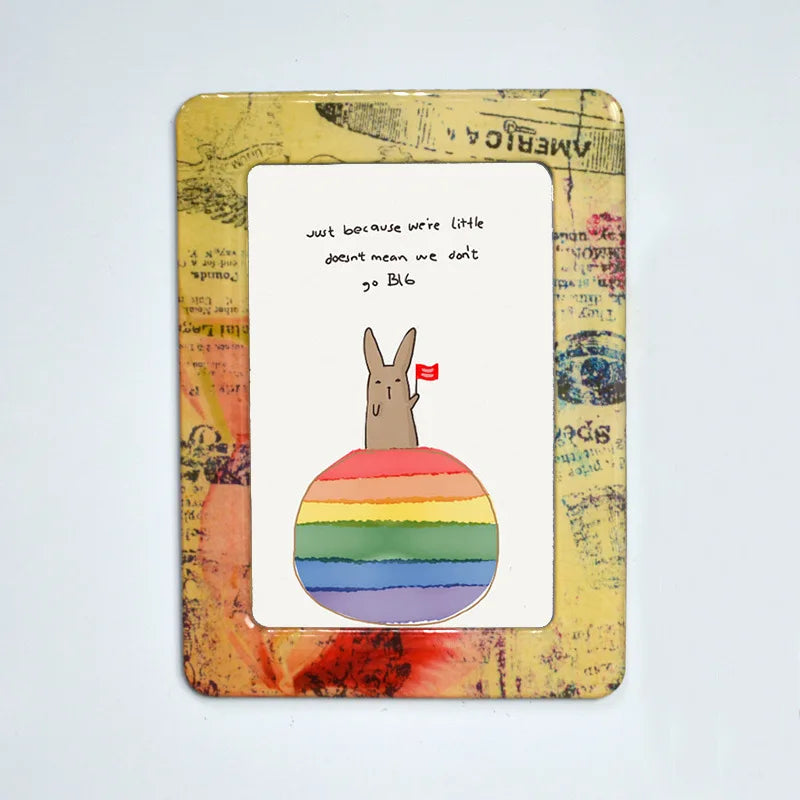 Mini Magnetic Photo Frame – Acrylic Fridge & Whiteboard Holder