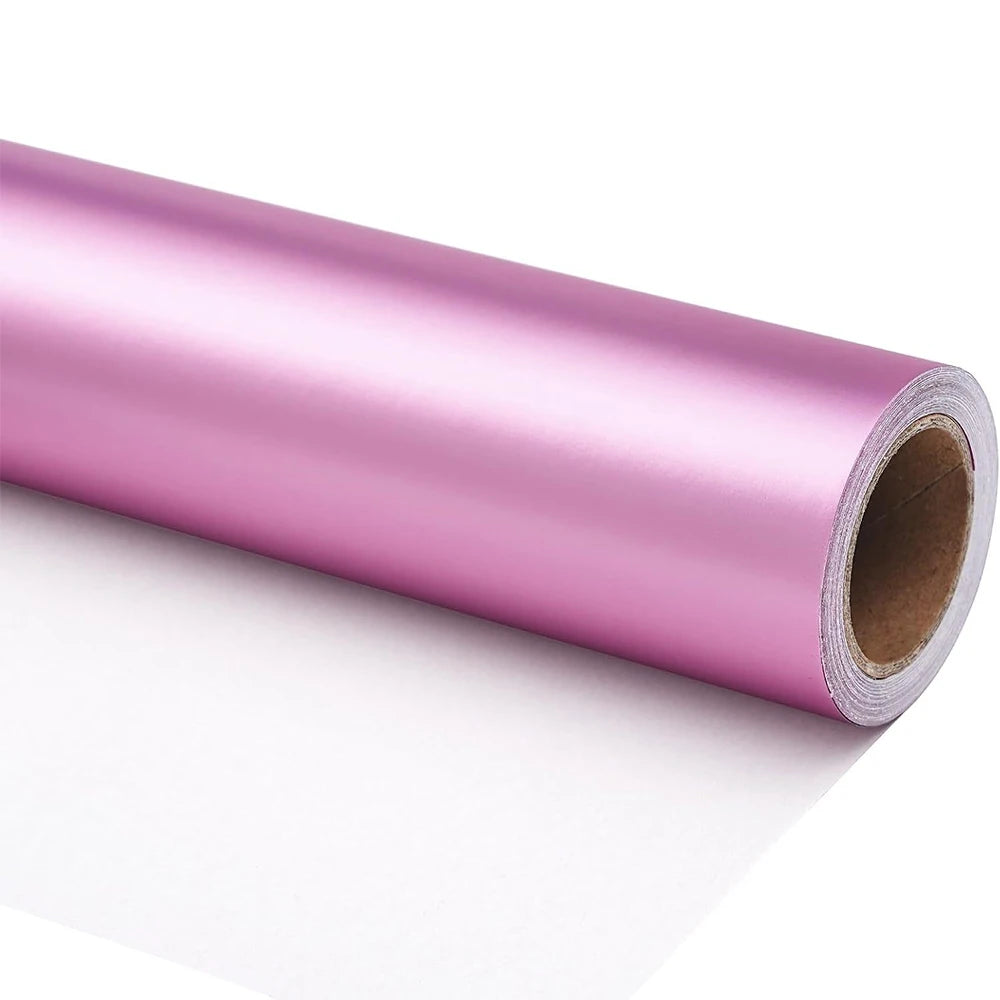 Metallic Matte Wrapping Paper Roll 43cm x 3m – Holiday Gift Wrap