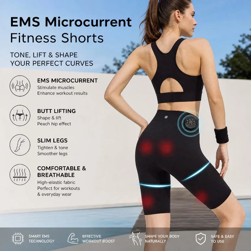 EMS Pulse Yoga Shorts – Butt Lifting, 8 Modes 19 Levels