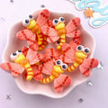 6-Piece Resin Insect Figurines – Flat Back DIY Craft Decor