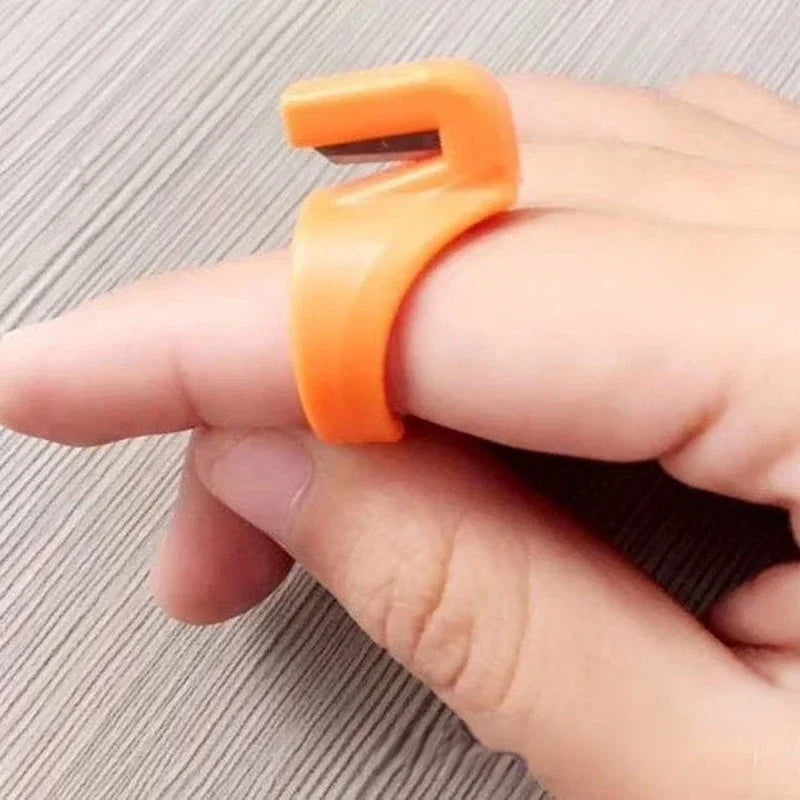 3-Pack Finger Ring Thread Cutter Thimble – Sewing Tool Set