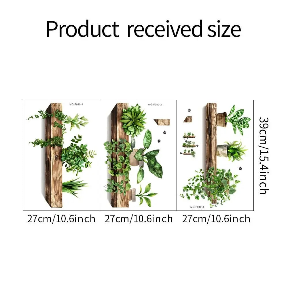 Potted Plant Removable Wall Stickers – Self-Adhesive Decals