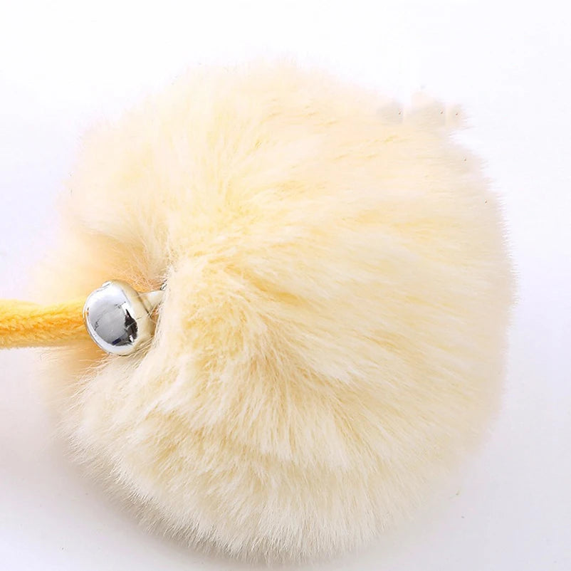Colorful Spring Cat Toy Ball – Suction Cup Door Hanger
