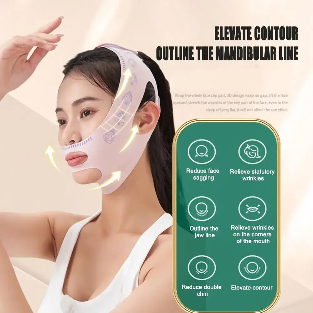 V-Line Face Lifting Mask – Chin & Cheek Contouring Strap