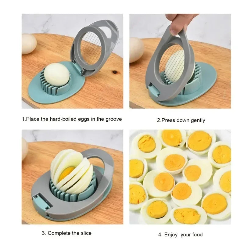 Multi-Function Egg Slicer Cutter – Stainless Steel Kitchen Tool
