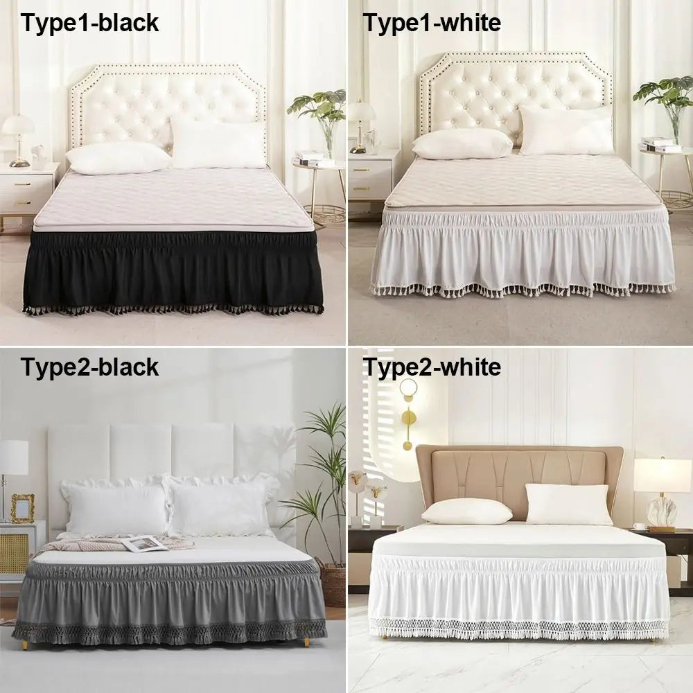 Solid Color Bed Skirt – Fade & Wrinkle Resistant Polyester