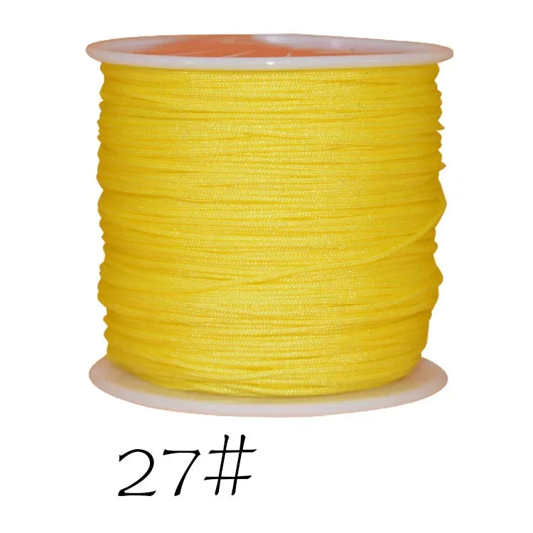 0.8mm Nylon Braided Cord Chinese Knot Macrame String 45M