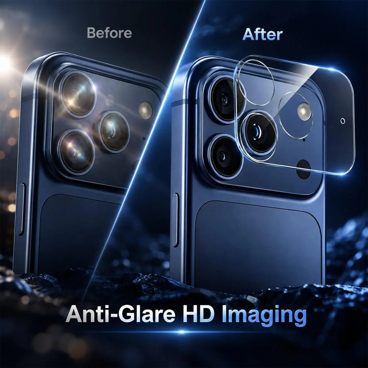 iPhone 18 Pro Max Camera Lens Protector – 9H Tempered Glass