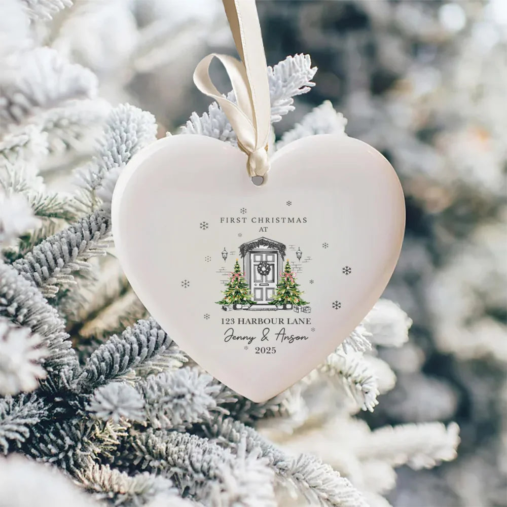Personalised First Christmas New Home Ornament – Keepsake Bauble