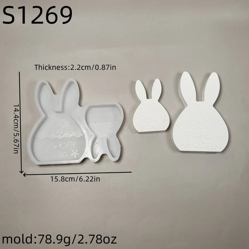 Easter Bunny Eggshell Silicone Mold – Candle, Soap & Resin DIY