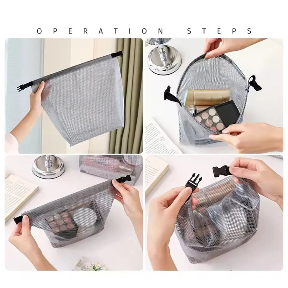 Travel Makeup Storage Bag – Large Waterproof Handheld Tote