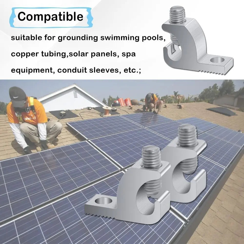 Aluminum Lay-In Bonding Lug Connector | 4–14 AWG | SS Screw
