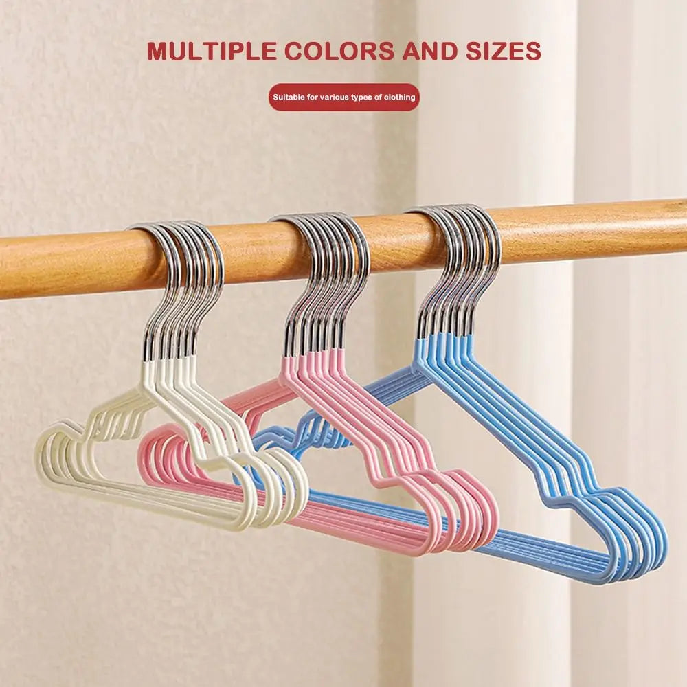 10-Pack Mini Metal Pet Clothes Hangers – Non-Slip Display