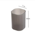 Frosted Plastic Pen Holder & Desktop Organizer – 3 Sizes
