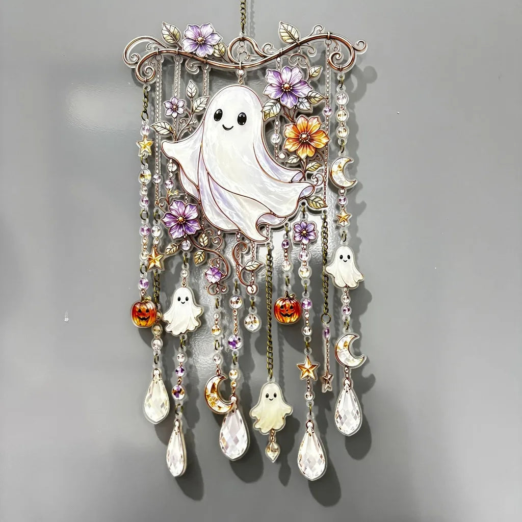 Halloween Suncatcher Wind Chime Hanging Ornament | Window Decor