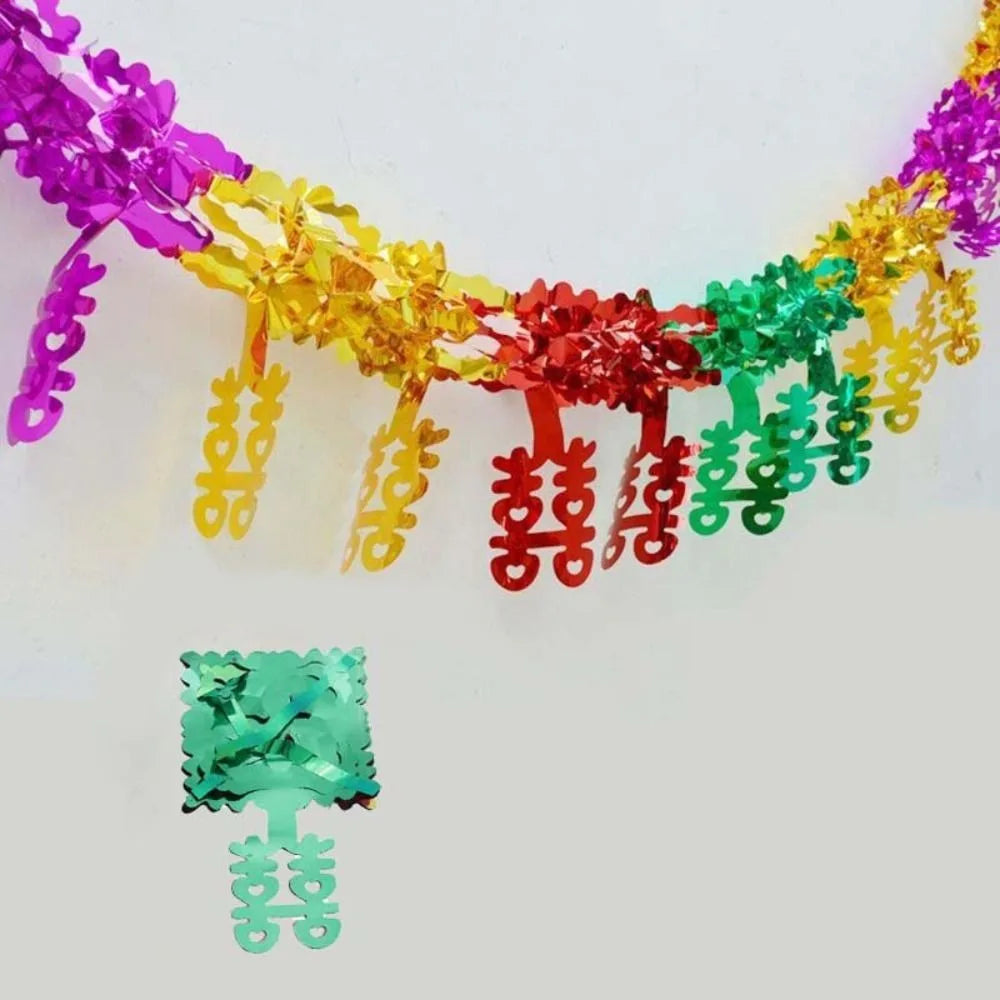 Metallic Foil Garland Ceiling Hanging Christmas Decoration