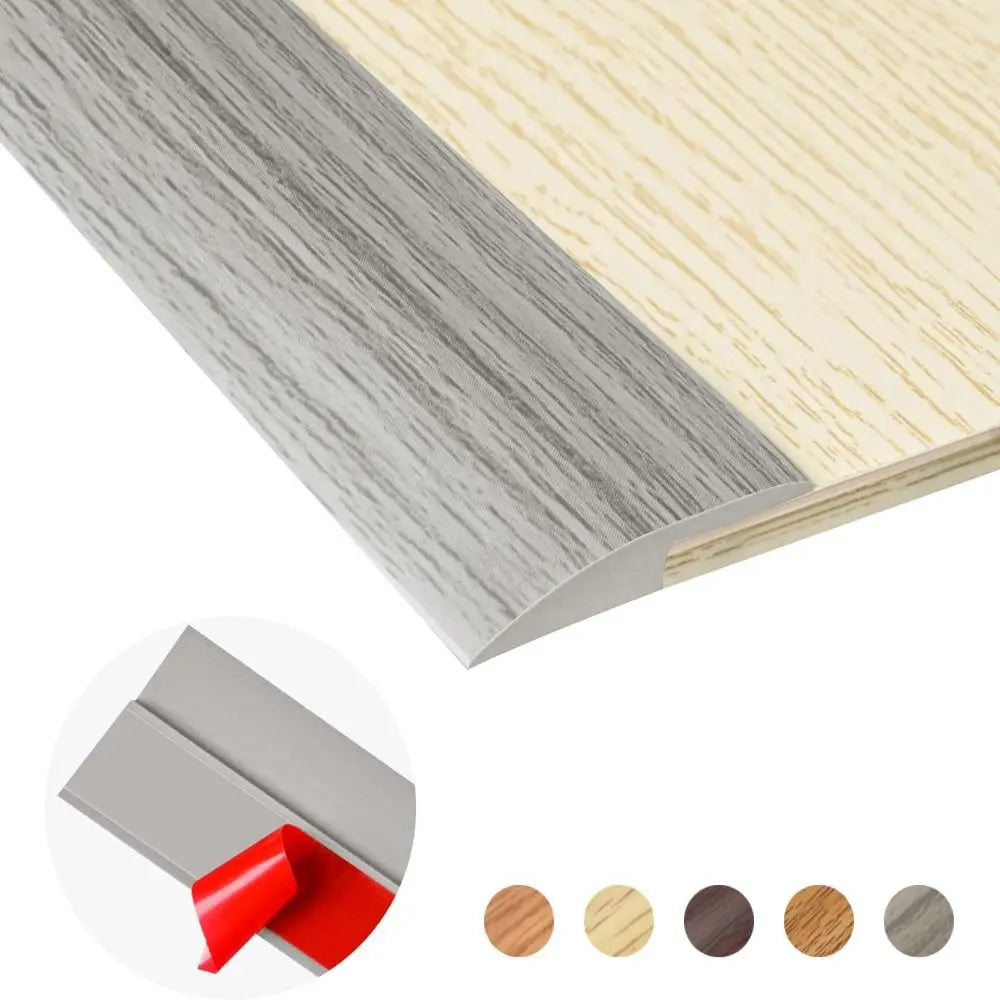 PVC Floor Transition Strip – Cuttable Self-Adhesive Threshold Cover