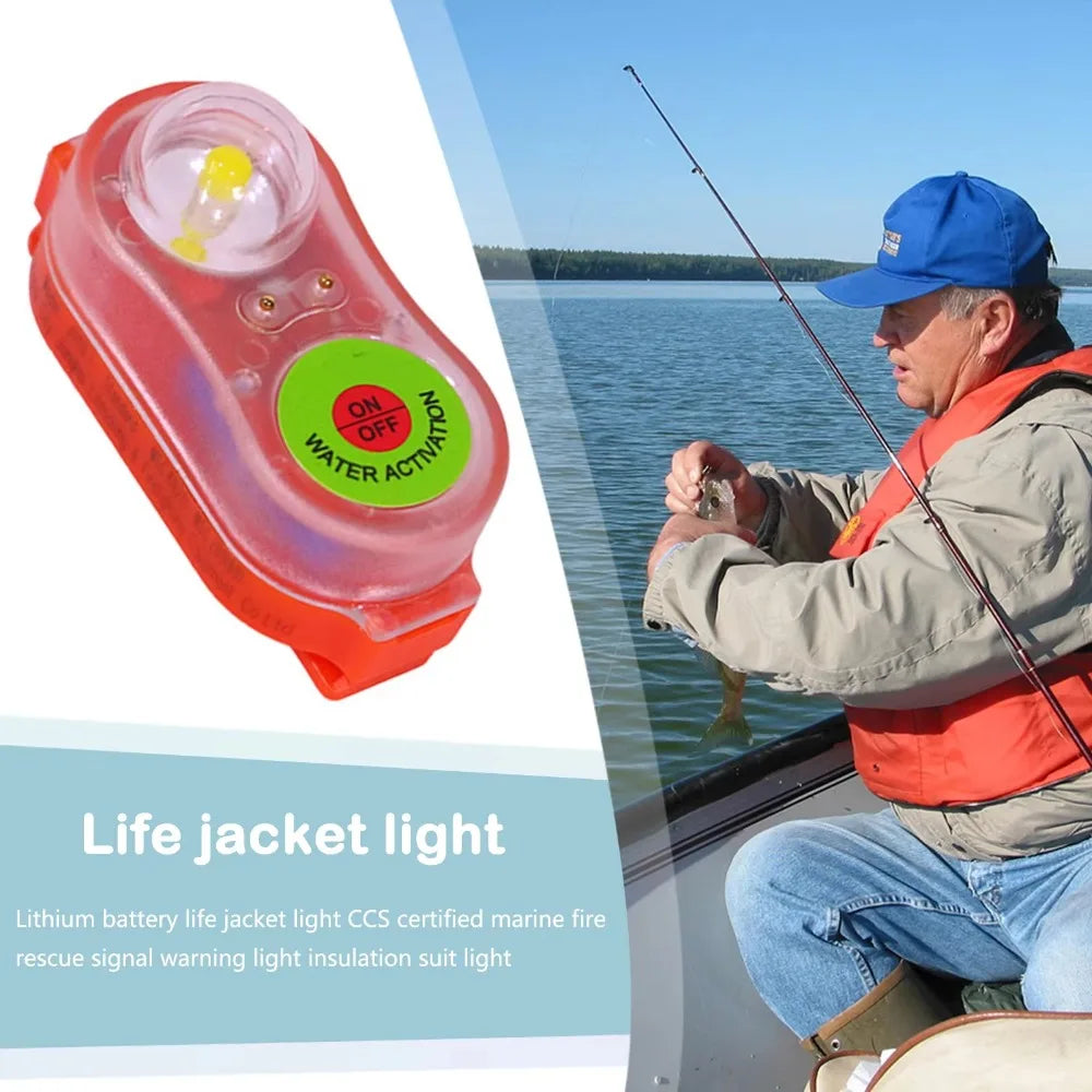 Waterproof LED Life Jacket Light – Emergency Signal Light