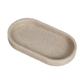 Resin Sandstone Oval Vanity Tray – Bathroom Organizer