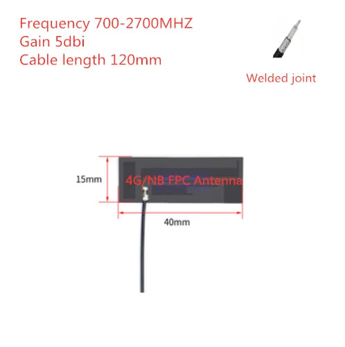 4G LTE GSM NB-IoT FPC Built-In Soft Antenna – Solder Connector
