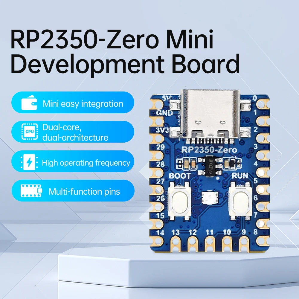 RP2350-Zero Mini Dev Board – RP2350A Dual-Core Type-C