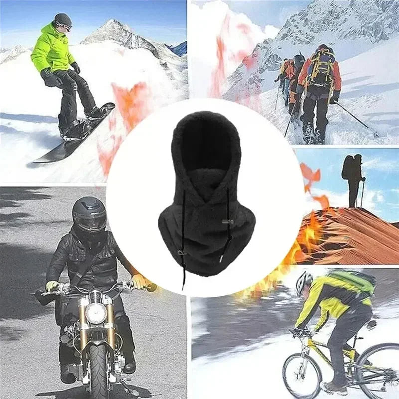 Windproof Sherpa Fleece Balaclava – Adjustable Winter Ski Mask
