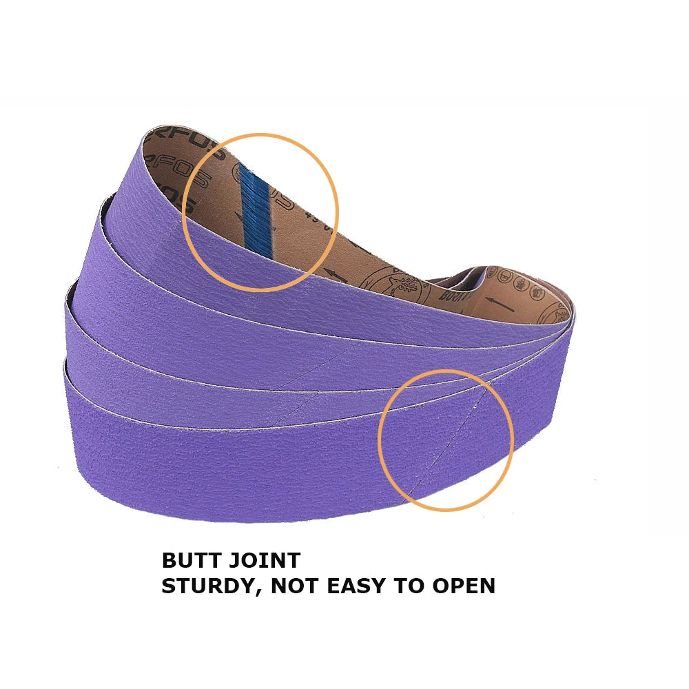 Zirconia Sanding Belts 1000x100mm 4-Pack – P40 P60 P80 P120
