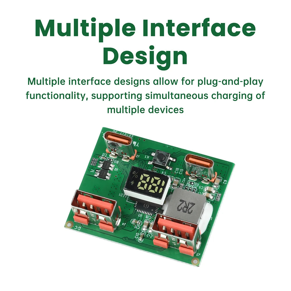 22.5W DIY Power Bank Module – PD, QC & VOOC Fast Charging