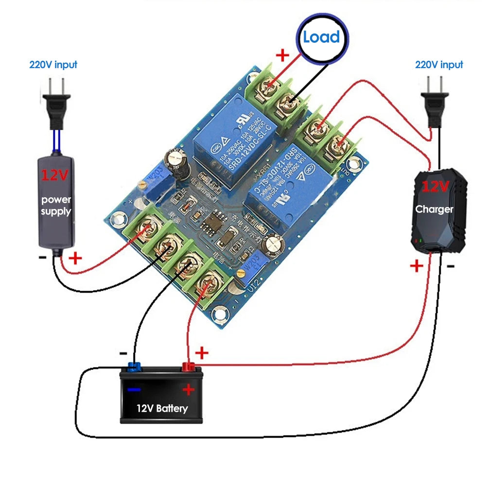 Automatic Power Switching Module 12V 10A Charging Control Board